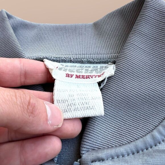 VTG 90’s Cheetah Mervyns Track Bomber Jacket Gray Blue Large Dallas Cowboys - Picture 5 of 9